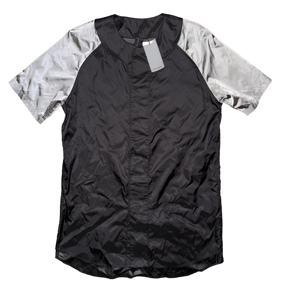 💙💖Rochambeau Black Short Sleeve Windbreaker Jacket Streetwear Utility Techwear